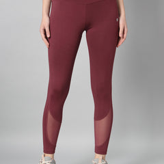 Vapor Mesh Legging Maroon