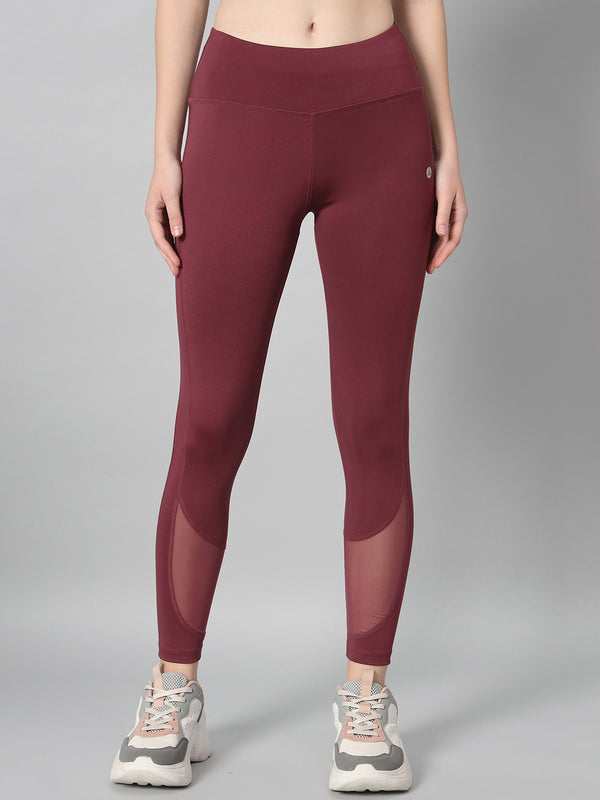 Vapor Mesh Legging Maroon