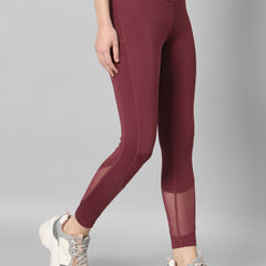 Vapor Mesh Legging Maroon