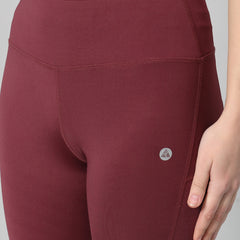 Vapor Mesh Legging Maroon