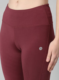 Vapor Mesh Legging Maroon