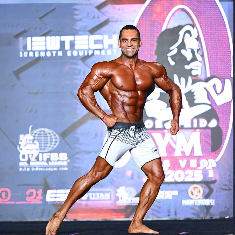 Apex Striped Men's Physique Shorts