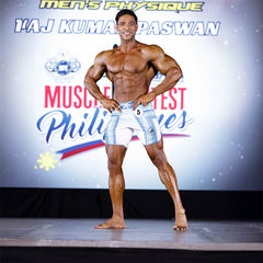 V Stripe Men's Physique Shorts