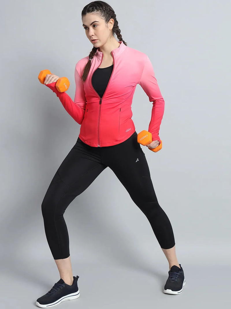 Dual Tone Jacket Hot Pink