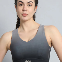 Dual Tone Sports Bra B&W