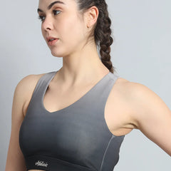 Dual Tone Sports Bra B&W