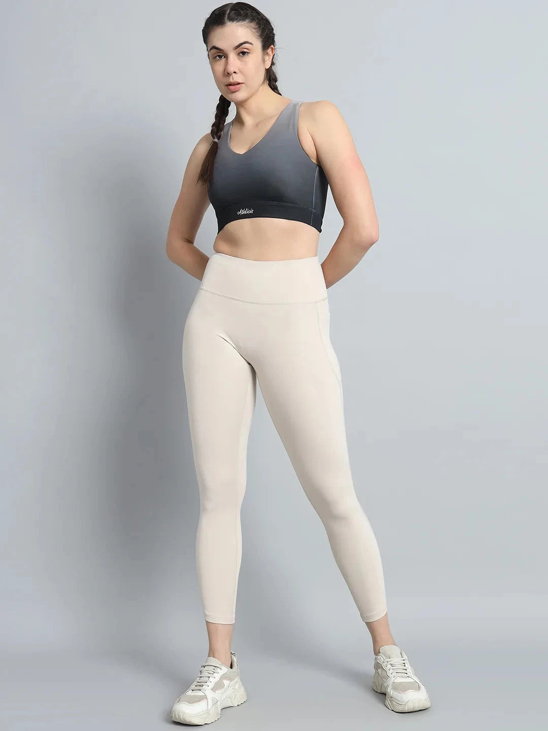 Dual Tone Sports Bra B&W Athlisis Sports