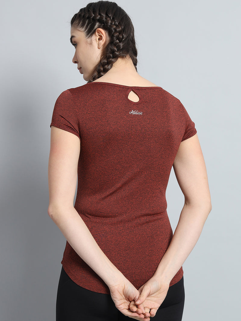 Keyhole T-shirt Red