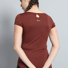 Keyhole T-shirt Red