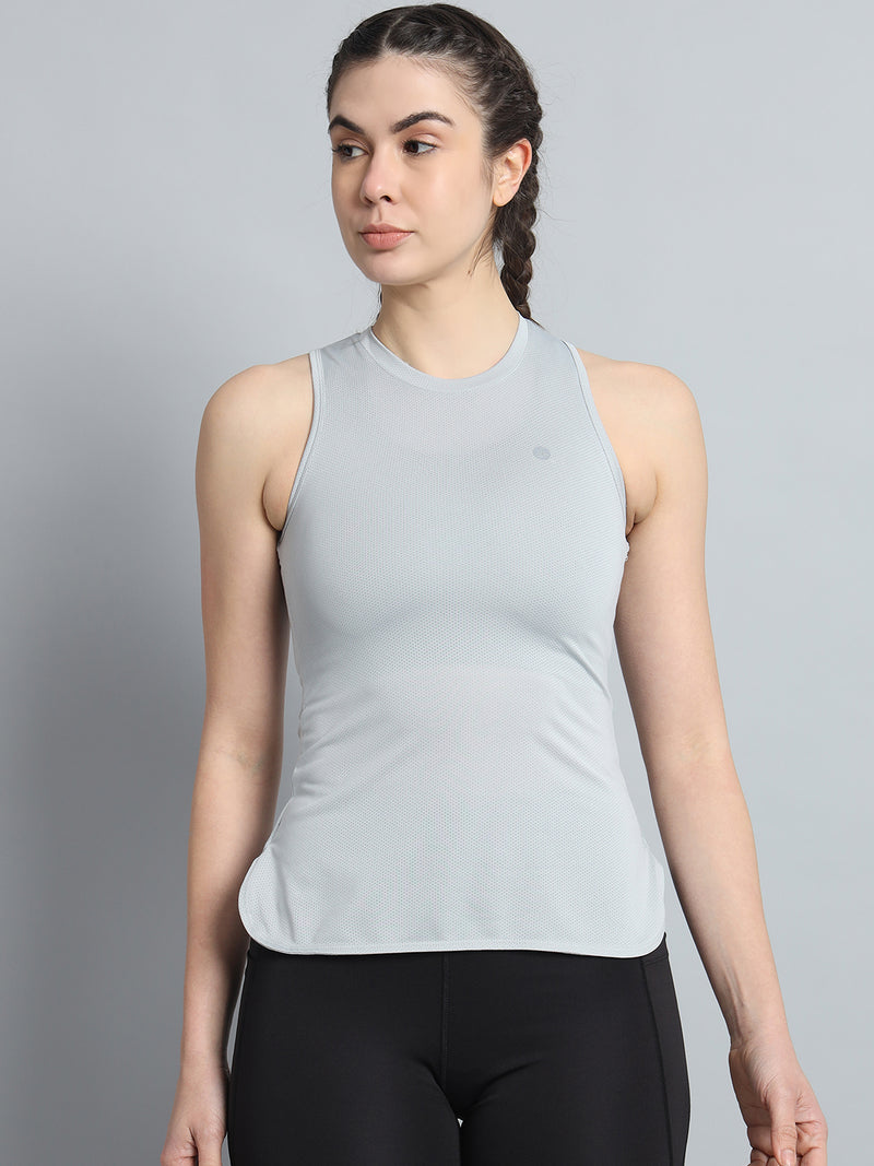 Lunar Shift Tank Top Light Gray