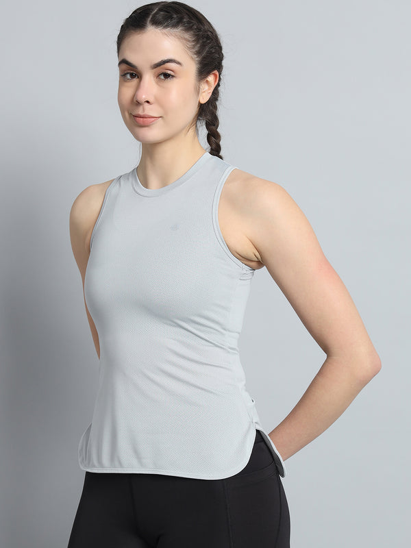 Lunar Shift Tank Top Light Gray
