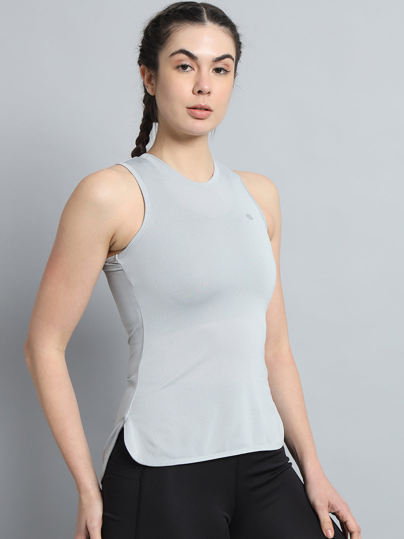 Lunar Shift Tank Top Light Gray