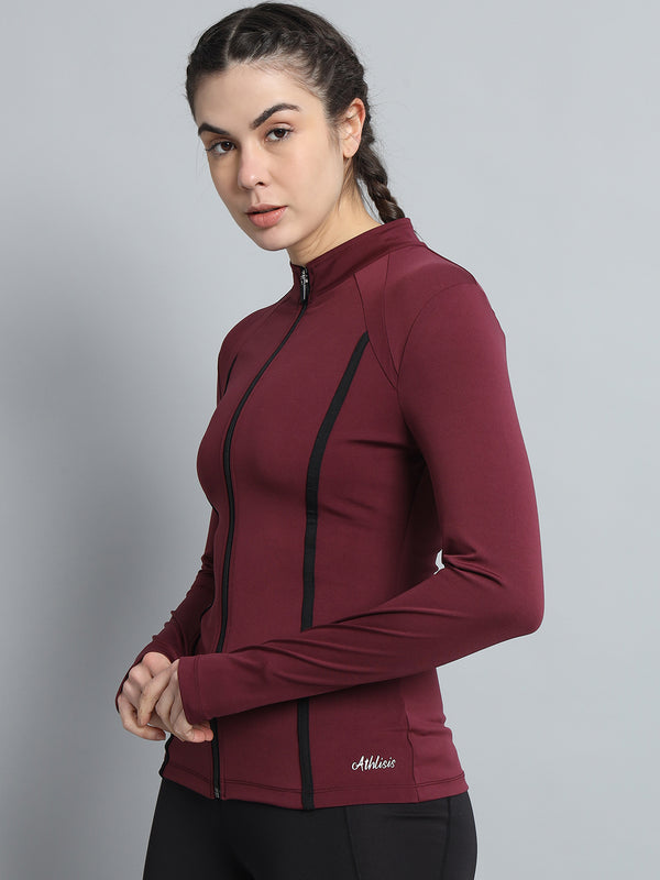 Aero Sculpt Jacket Maroon