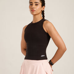 Ribbed Crop Top Black