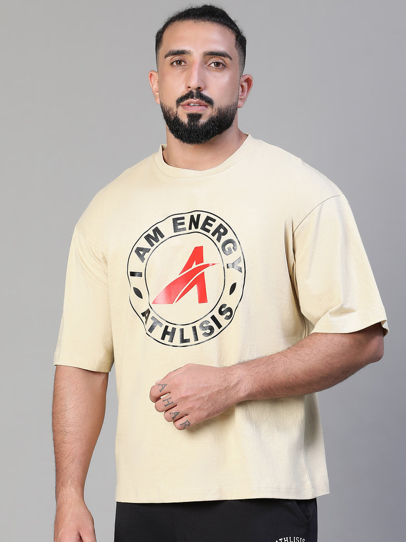 Energy Oversized T-Shirt Beige