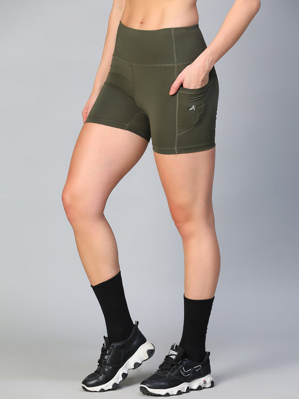 Aura Training Shorts Olive