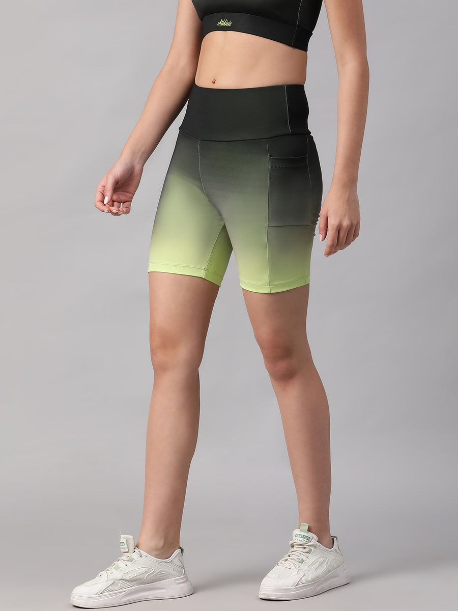 Dual Tone Shorts Green