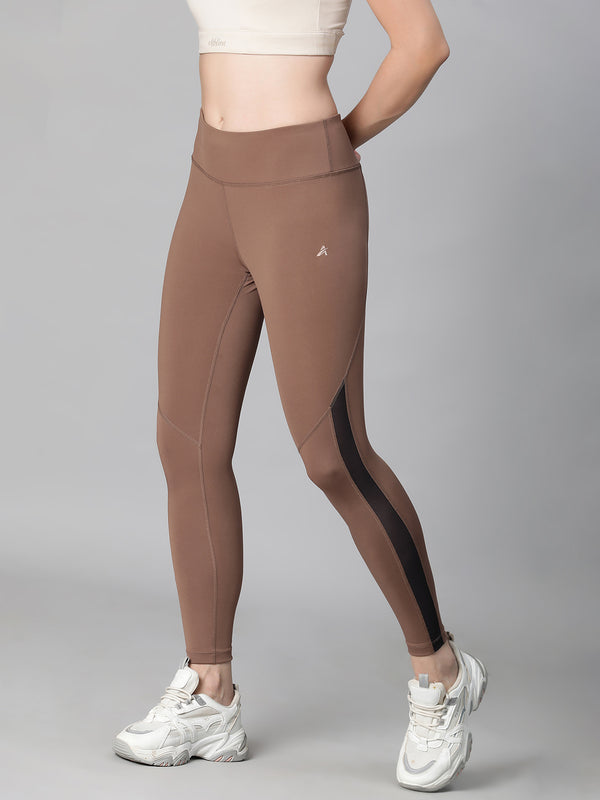Streamline Panel Legging Tan