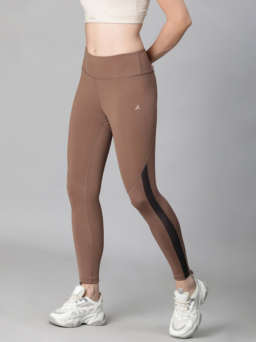 Streamline Panel Legging Tan