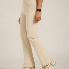 Defined Seam Flare Pant Cream