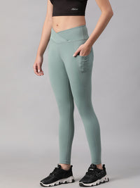 V-Front Legging Pista Green
