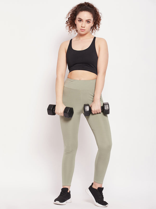 Keyhole X-Back Sports Bra Black