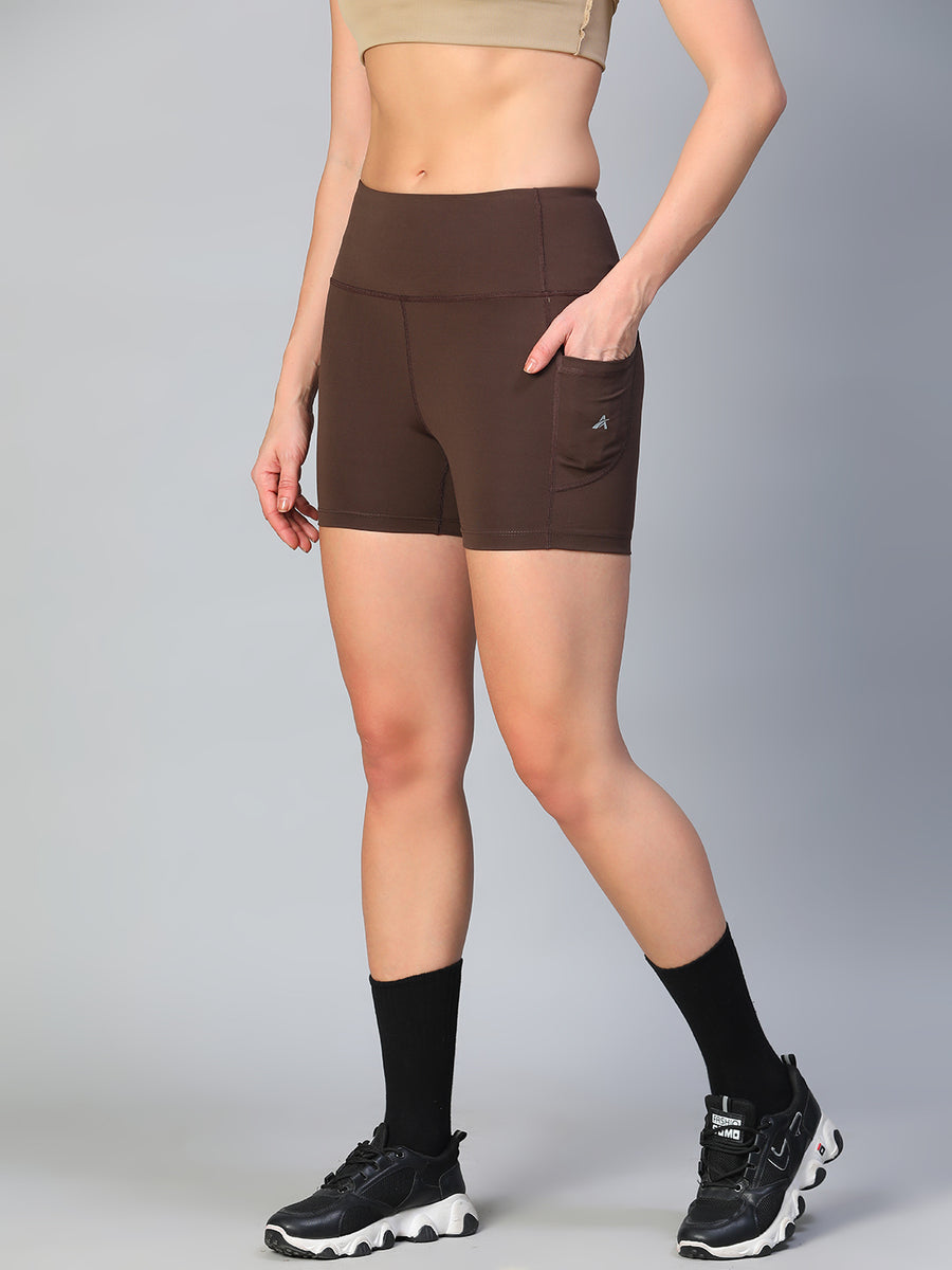 Aura Training Shorts Brown