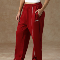 Flow Piping Sweatpants Maroon