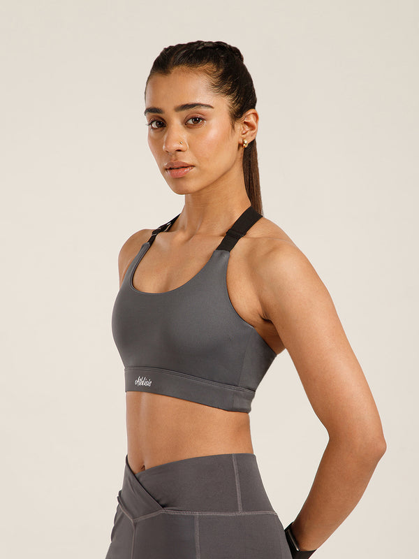 Y Adjustable Sports Bra Navy