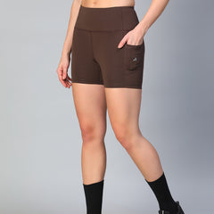 Aura Training Shorts Brown