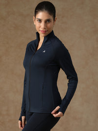 Midriff Crop Jacket Navy