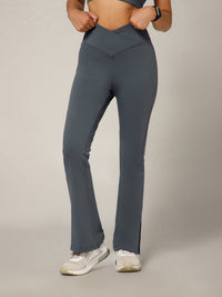 V-Shape Flare Pant Grey