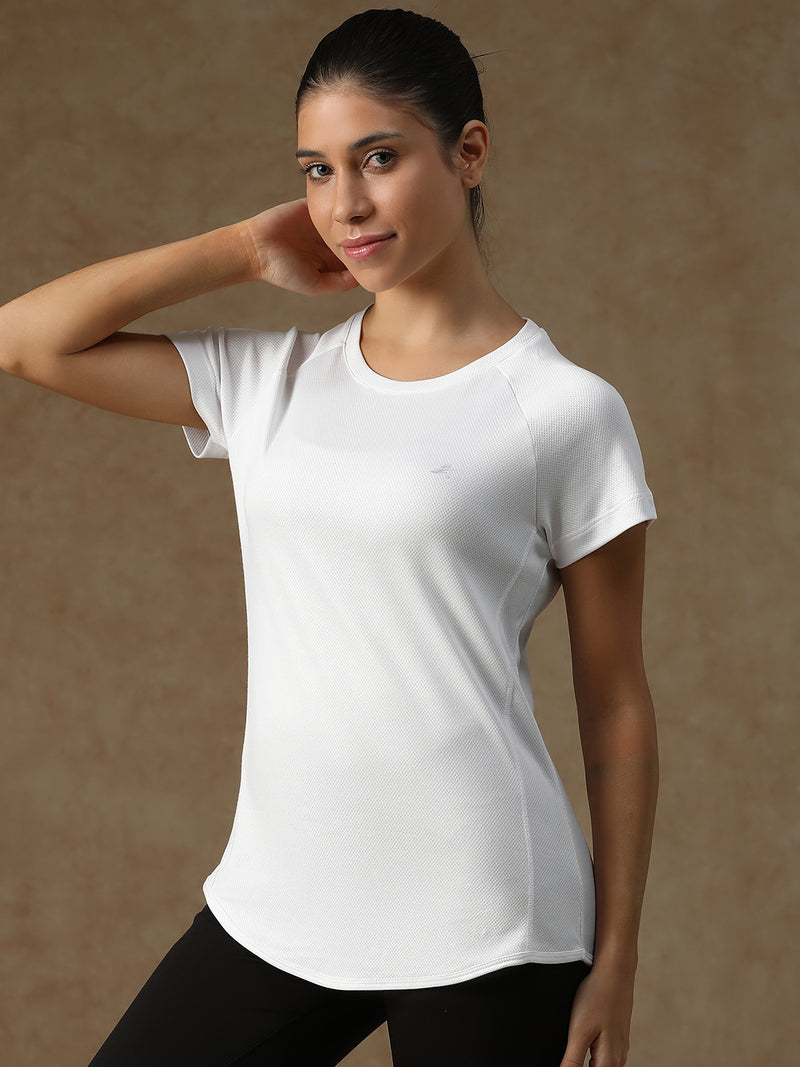 V Panel T-Shirt White