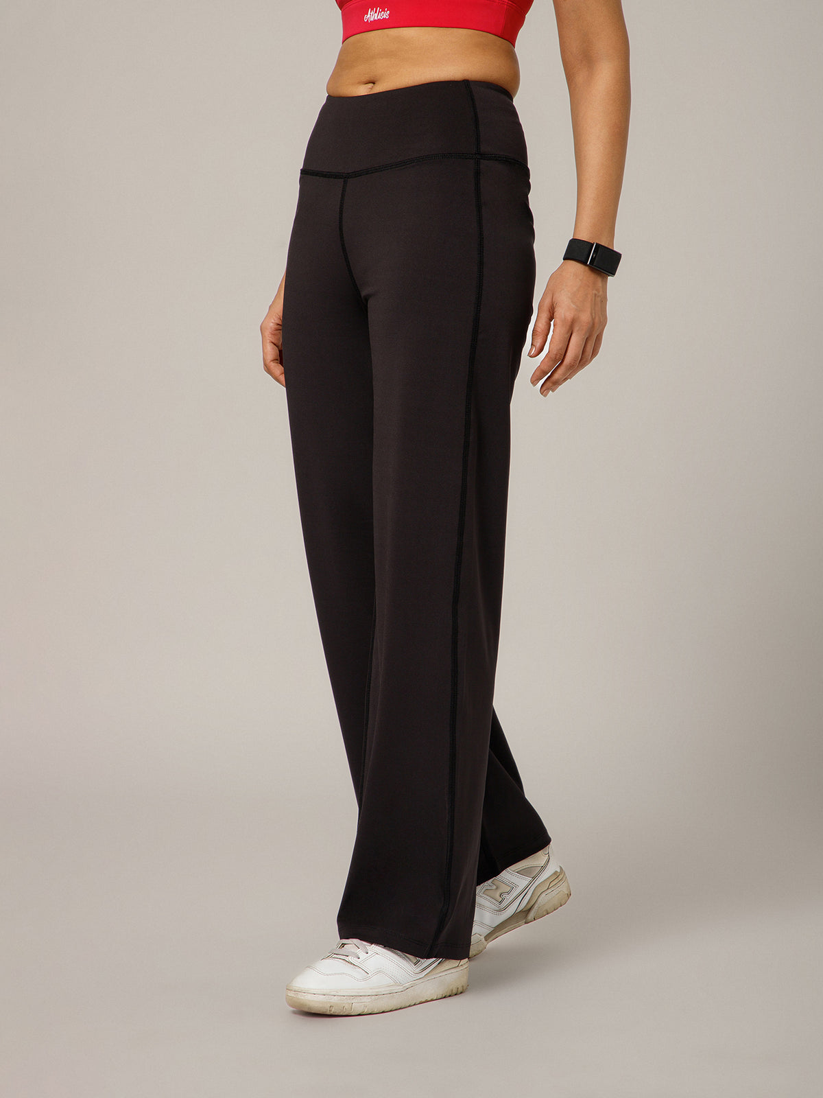 On The Go Wide Flare Pant Black