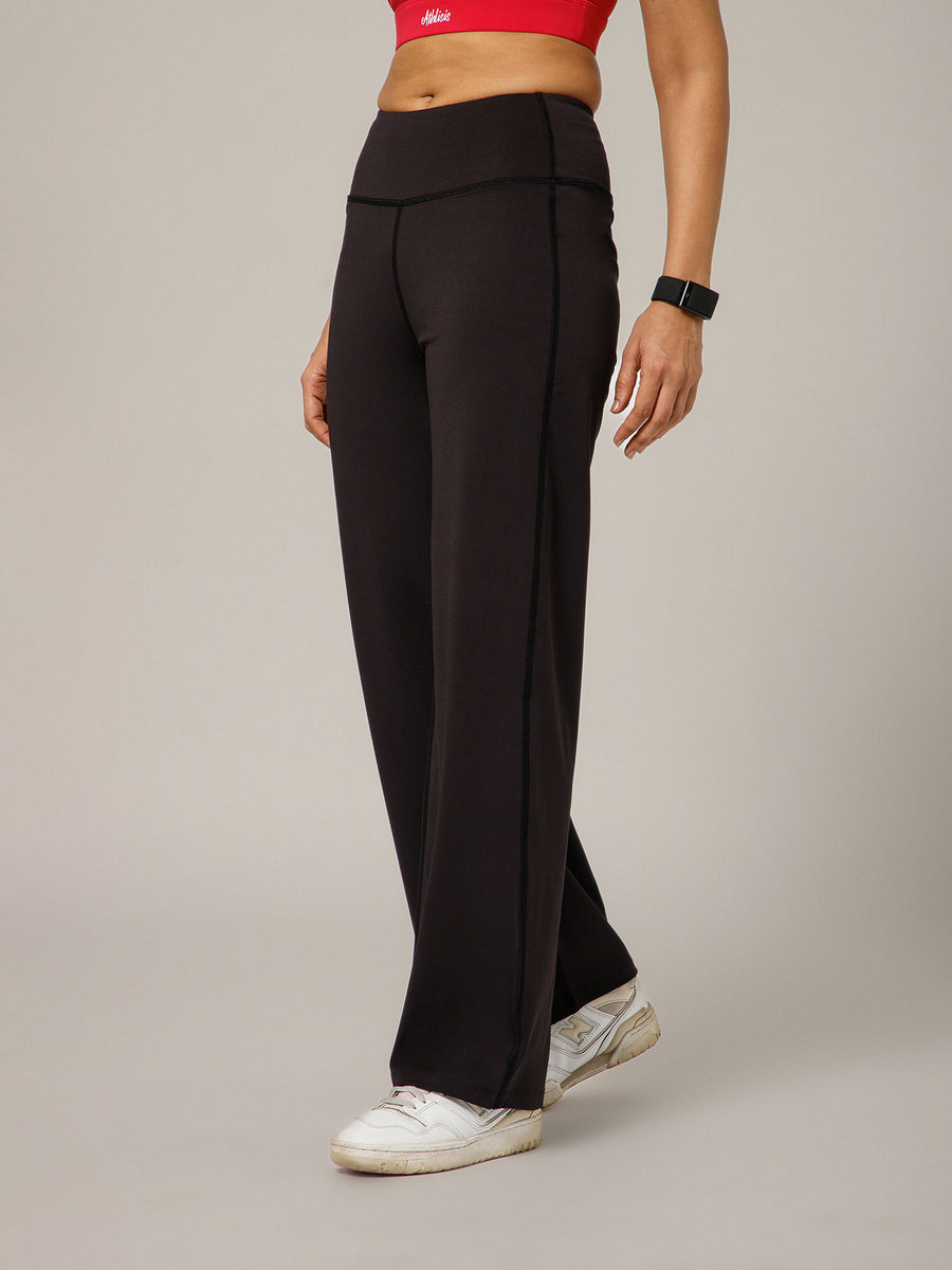 On The Go Wide Flare Pant Black