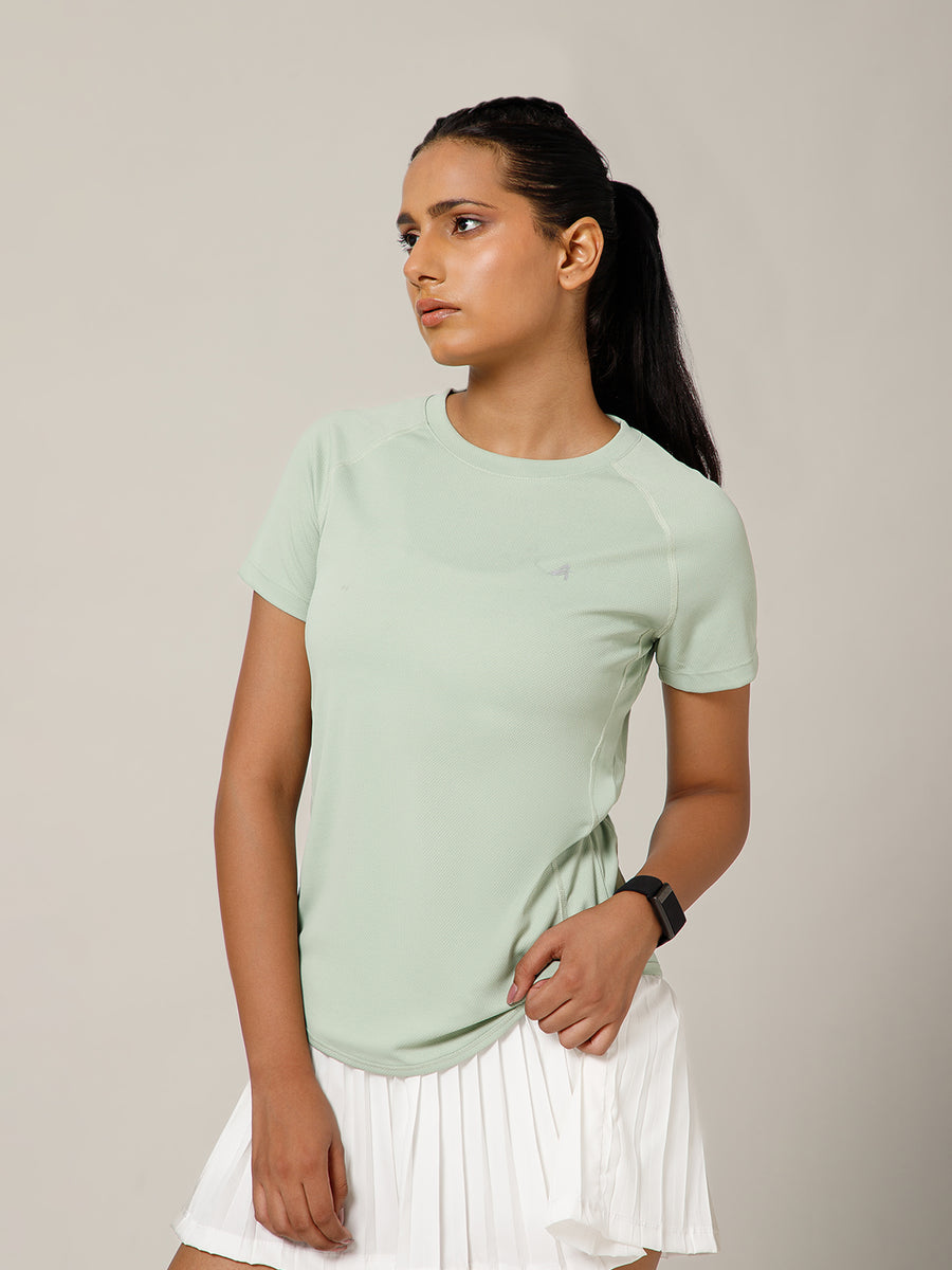 V Panel T-Shirt Mint Sage