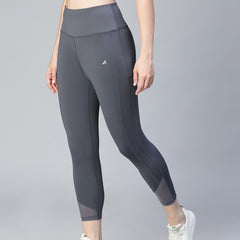 Laser Cut Leggings Gray