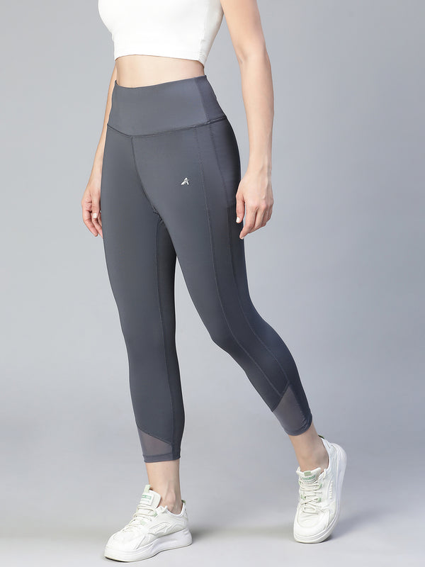 Laser Cut Leggings Gray