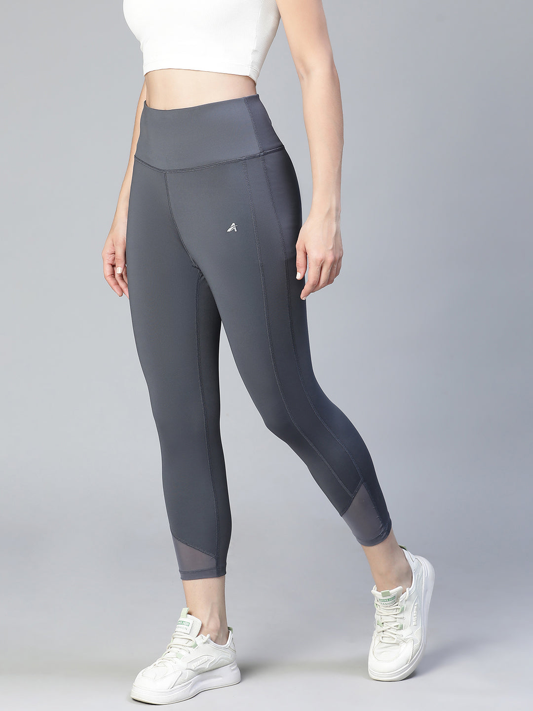 Laser Cut Leggings Gray