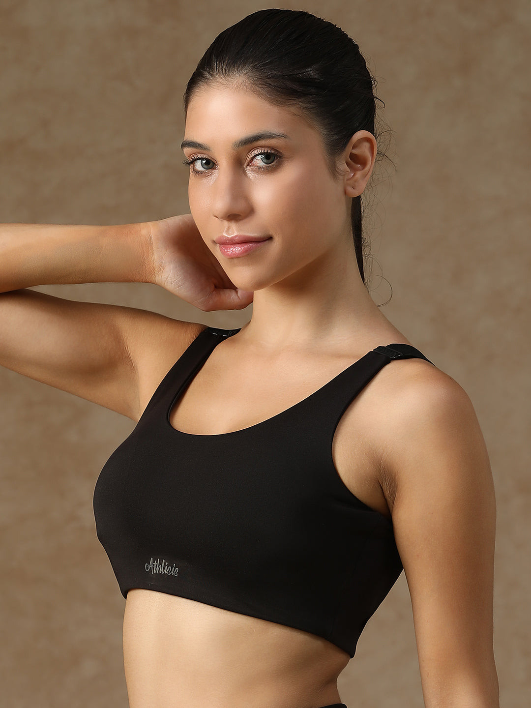 U Back Sports Bra Black