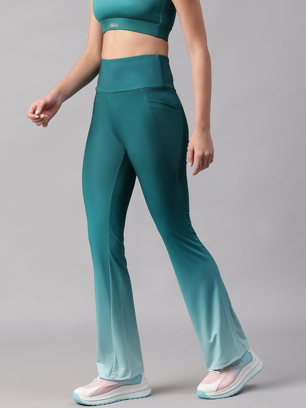 Dual Tone Flare Pant Ice Blue