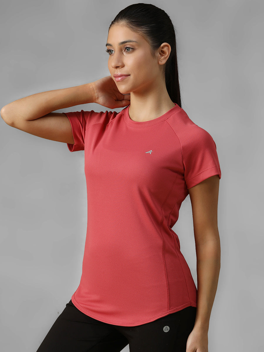 V Panel T-Shirt Pink