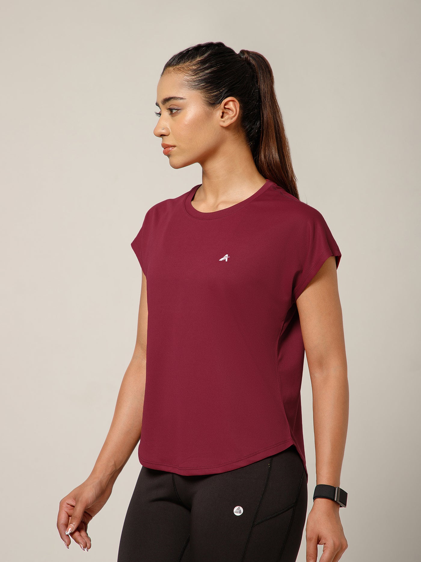 Cap Flow T-Shirt Maroon