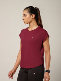 Cap Flow T-Shirt Maroon