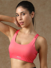 Twin Strap Sports Bra Pink