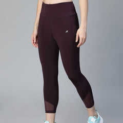 Laser Cut Leggings Wine