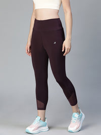 Laser Cut Leggings Wine
