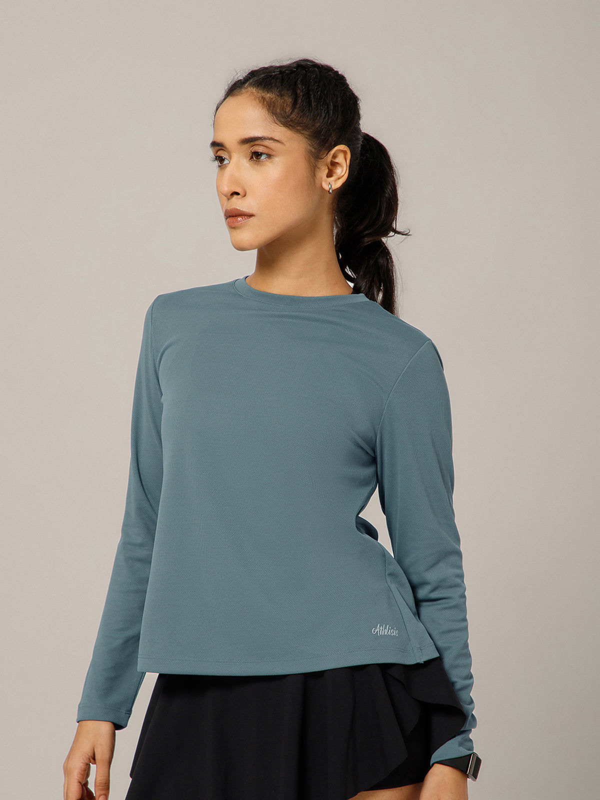 Breeze Crossover Full Sleeve T-shirt Grey