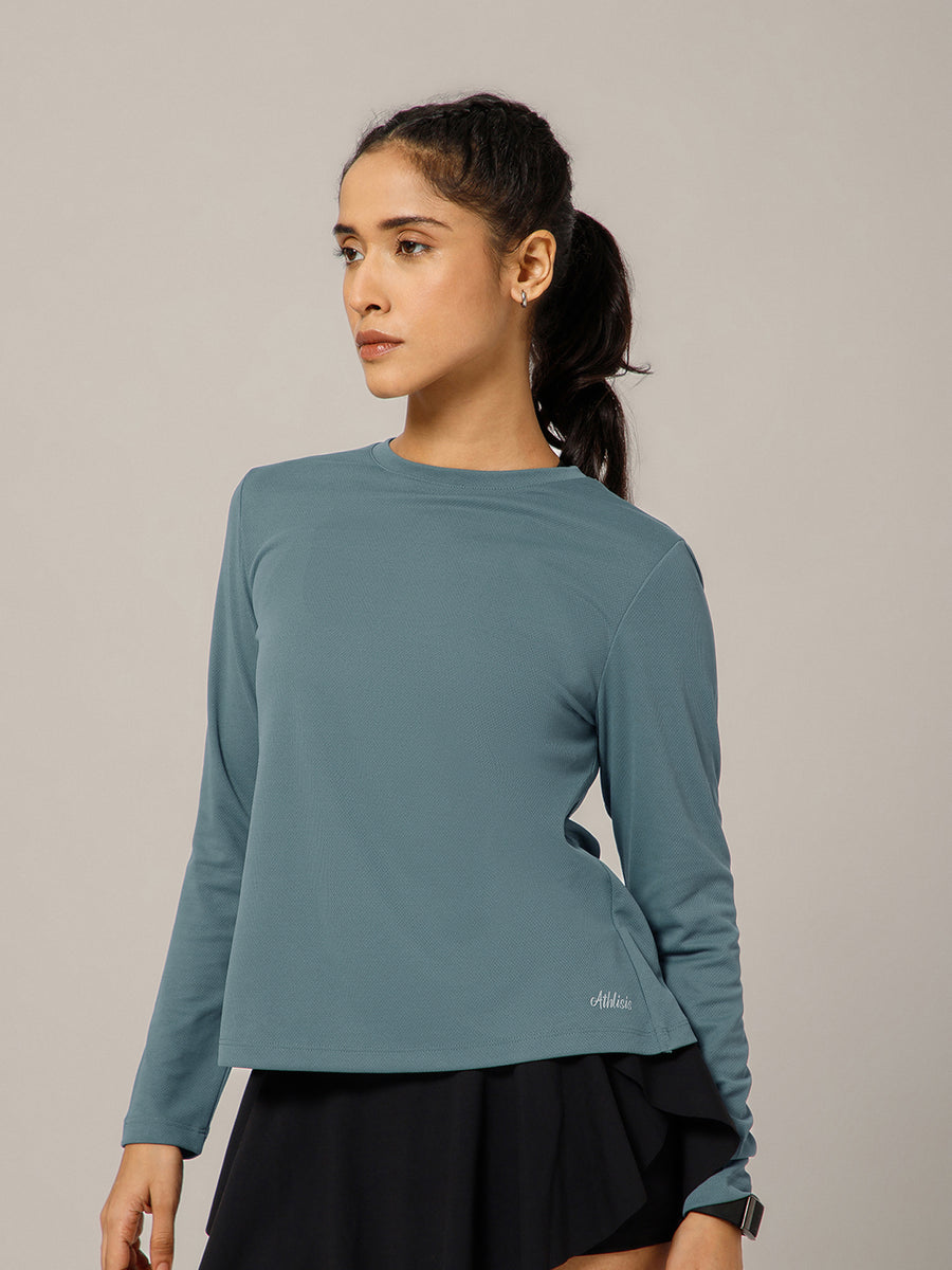 Breeze Crossover Full Sleeve T-shirt Grey