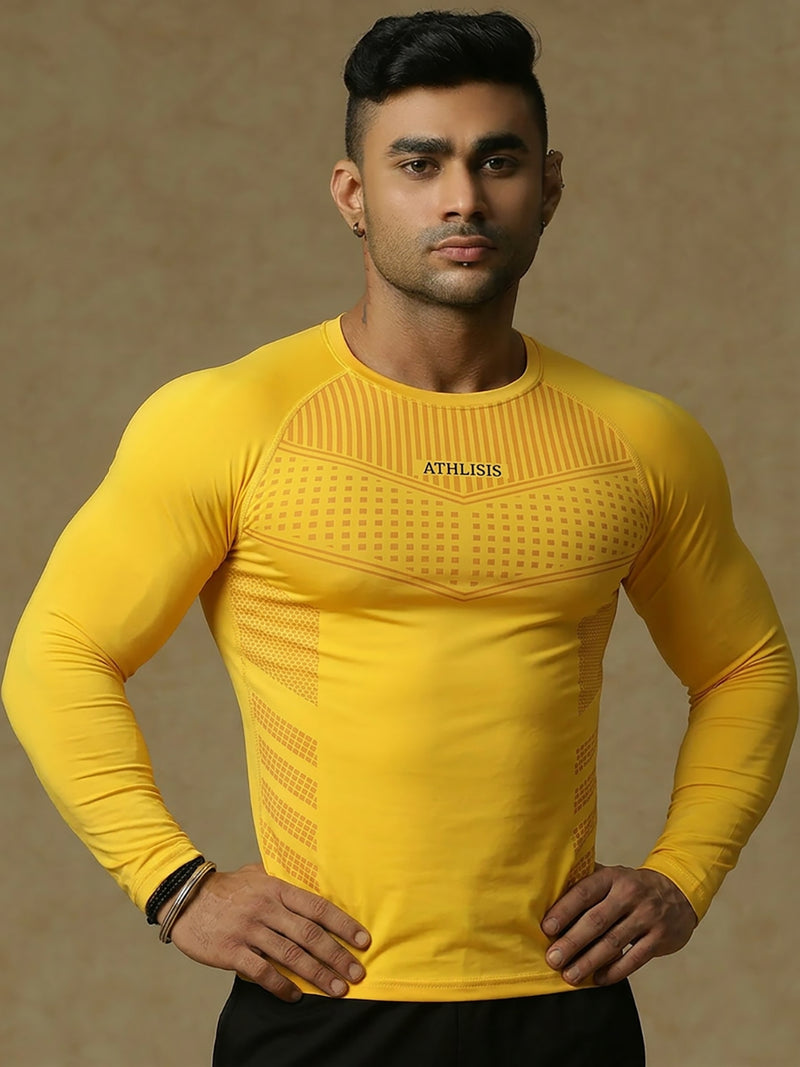 808 Compression T-Shirt Yellow